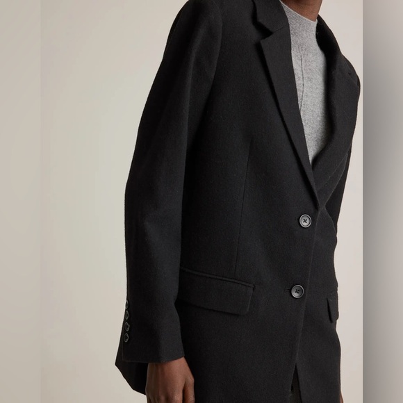 Quince Italian Wool Oversized Blazer in black size S NWT - Picture 1 of 14